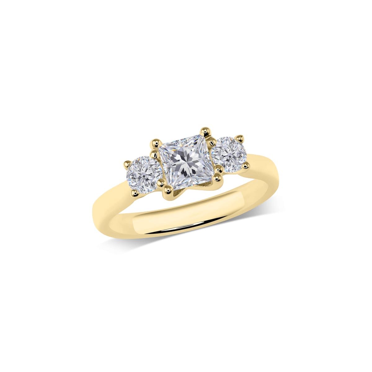 Trilogy-Ring mit Princess Cut | R3-267