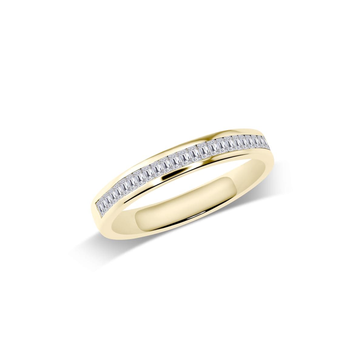 Orlinea – Halbmemoire-Ring mit Baguette-Steinen in Kanalfassung | W38