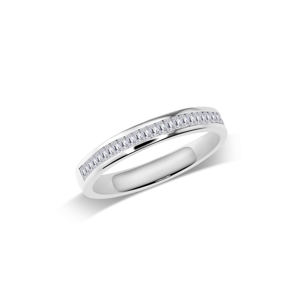 Orlinea – Halbmemoire-Ring mit Baguette-Steinen in Kanalfassung | W38