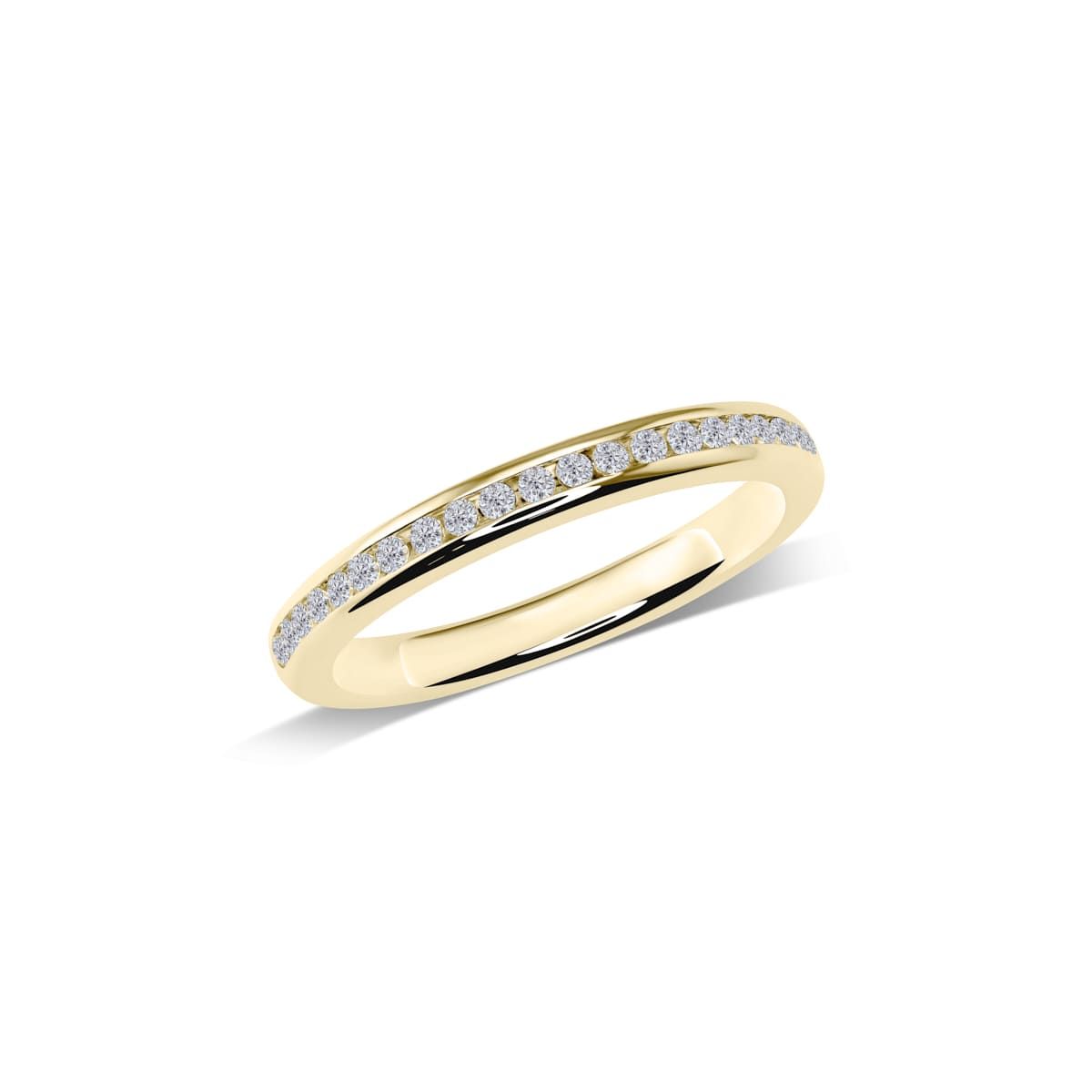 Ehering Memoire-Ring mit Brillanten in Kanalfassung | W43