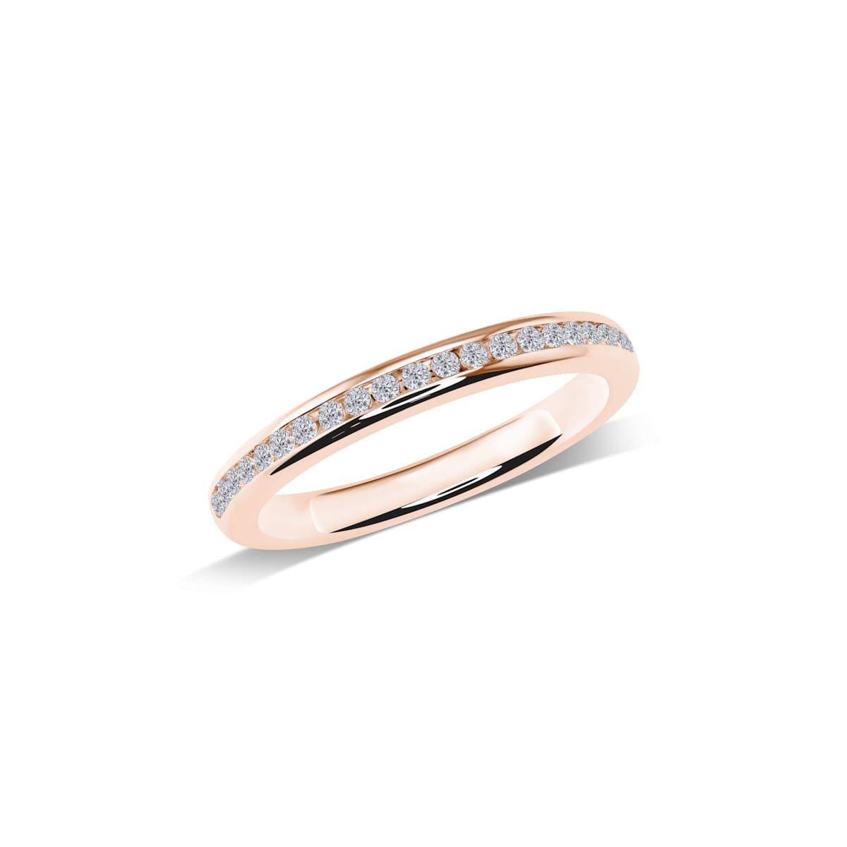 Ehering Memoire-Ring mit Brillanten in Kanalfassung | W43