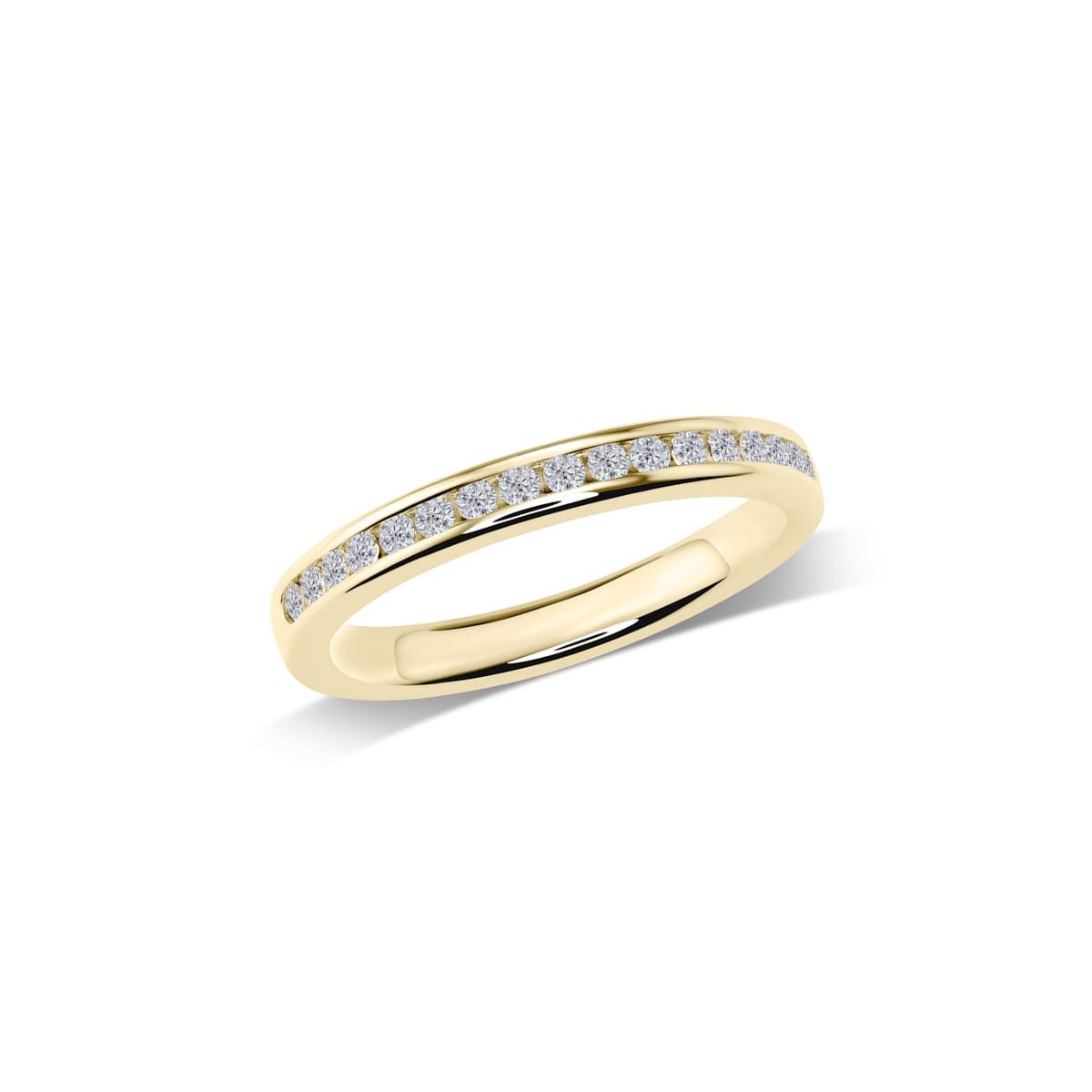 Ehering Memoire-Ring mit Brillanten in Kanalfassung | W43