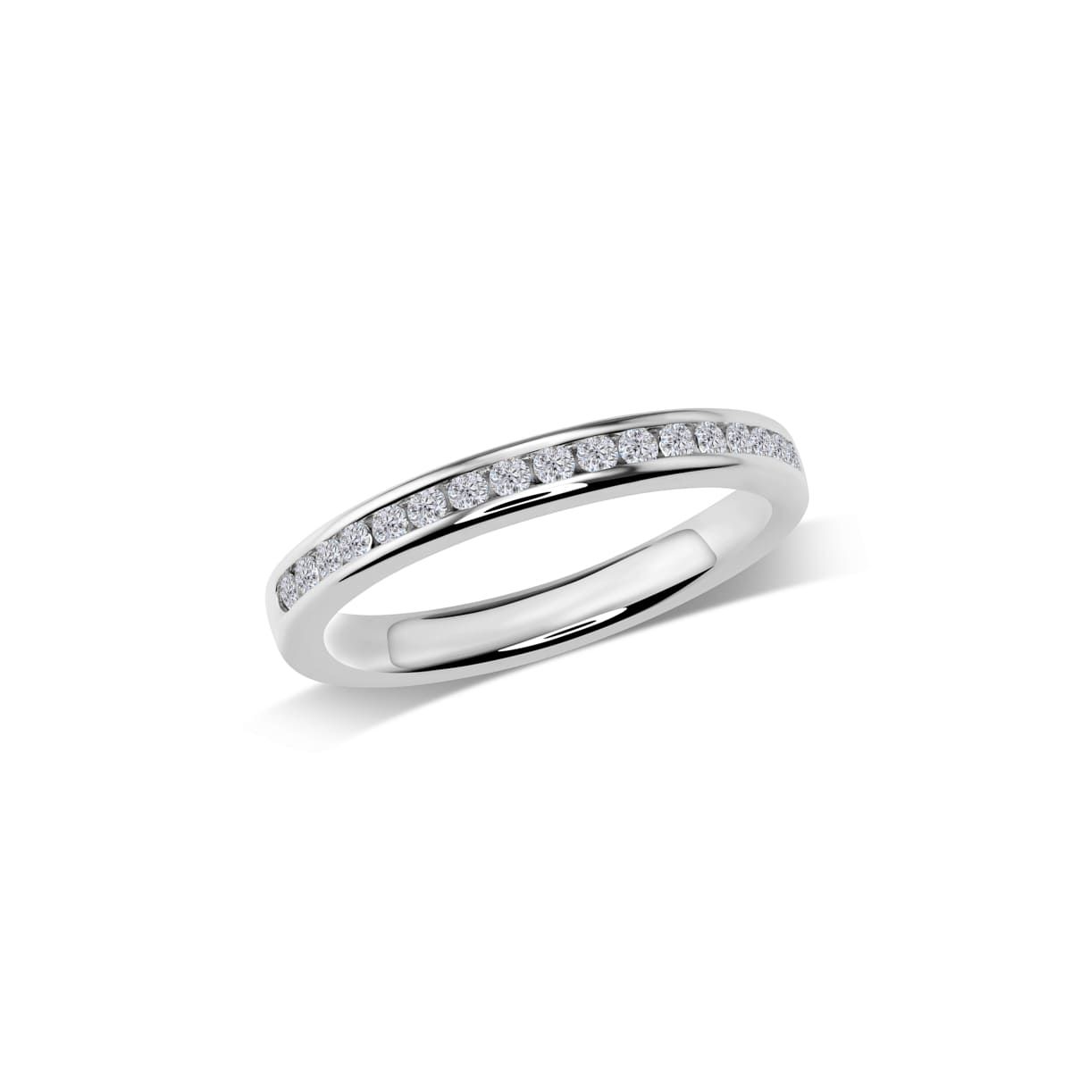 Ehering Memoire-Ring mit Brillanten in Kanalfassung | W43