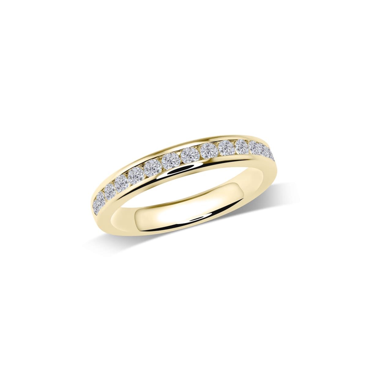 Memoire-Ring mit Steinen in Kanalfassung | W43