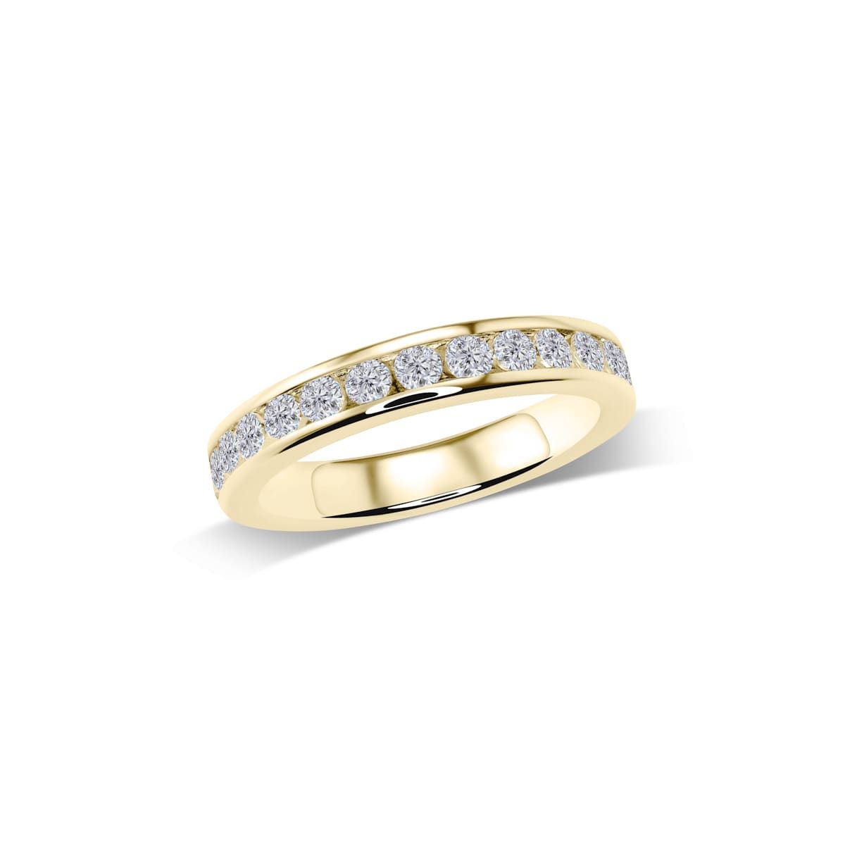 Memoire-Ring mit Steinen in Kanalfassung | W43