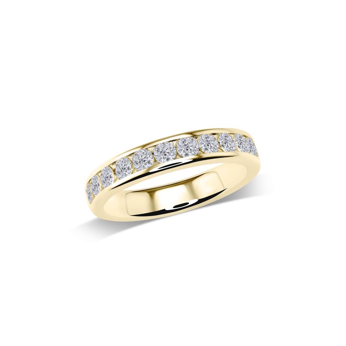 Memoire-Ring mit Steinen in Kanalfassung | W43