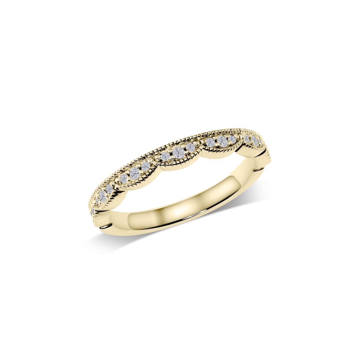 Vintage-Memoire-Ring mit Perlrand | WS157B