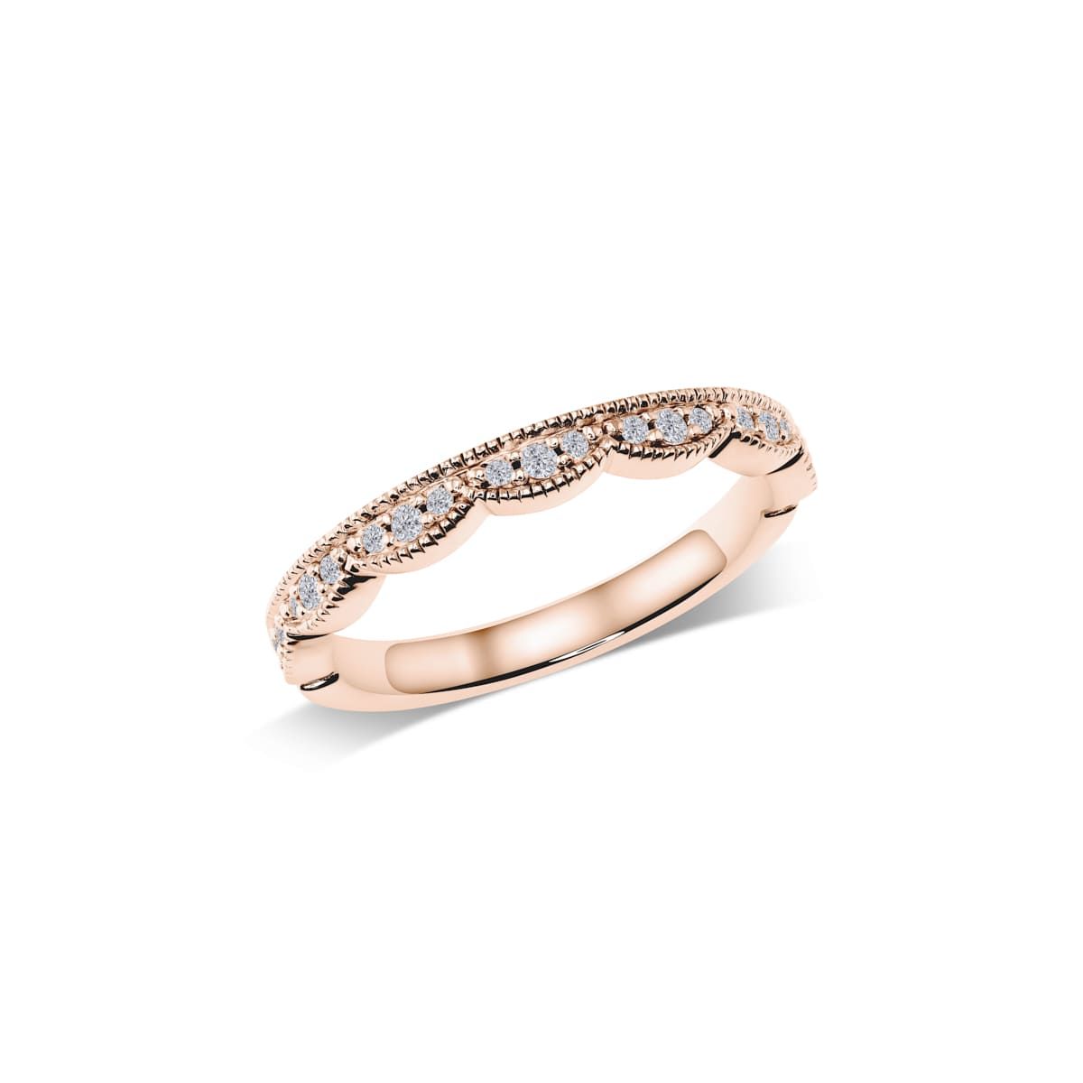 Vintage-Memoire-Ring mit Perlrand | WS157B