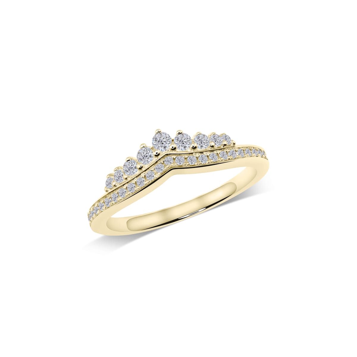 V-Ring mit Kronenbesatz | WS176