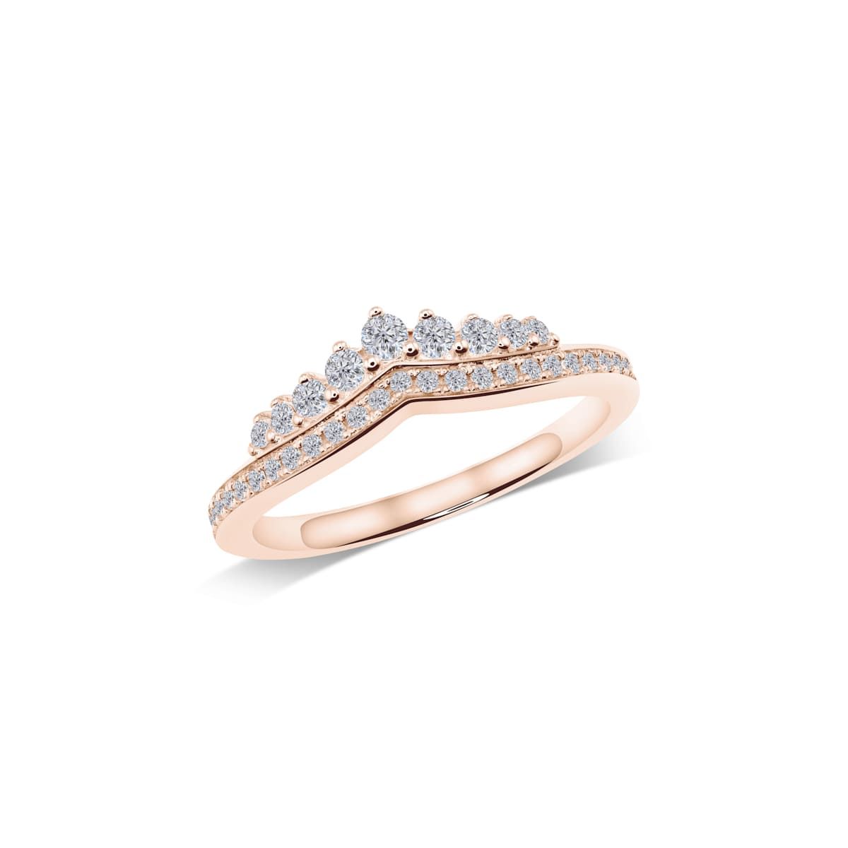 V-Ring mit Kronenbesatz | WS176