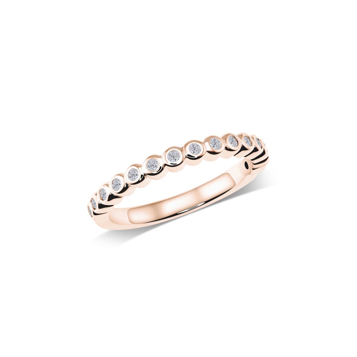 Memoire-Ring mit Steinen in Zargenfassung | WS97