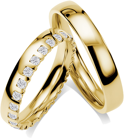 Trauringe in Gelbgold