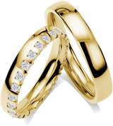 Trauringe in Gelbgold